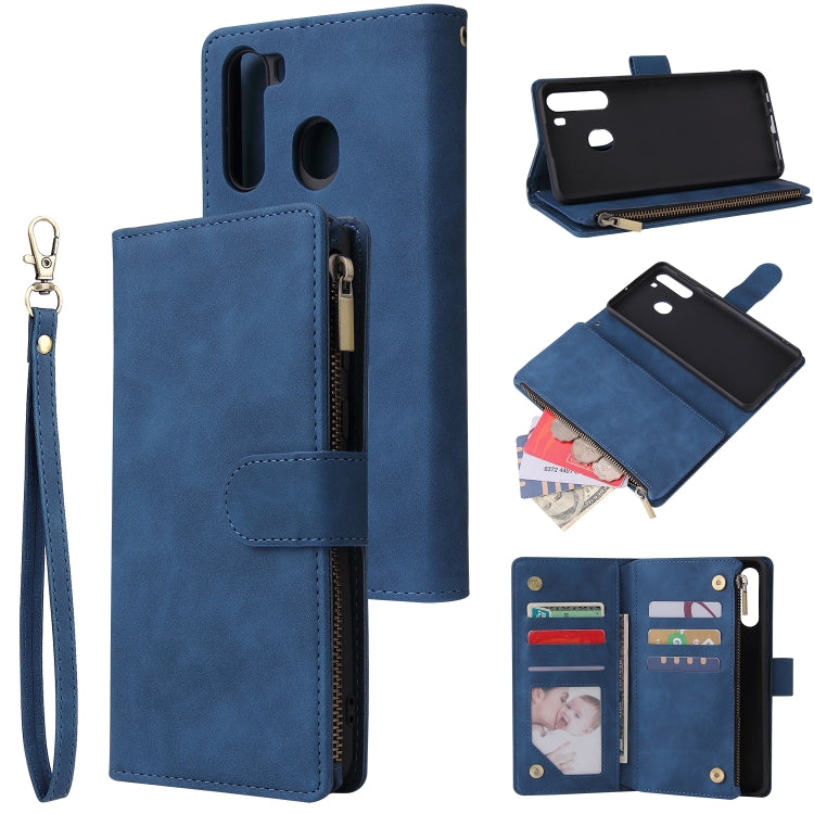 Multifunctional Horizontal Flip Leather Case, with Card Slot & Holder & Zipper Wallet & Photo Frame, For Samsung Galaxy A21, For Samsung Galaxy A41, For Samsung Galaxy A70S, For Samsung Galaxy Note10 Lite