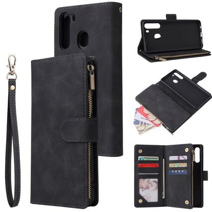 Multifunctional Horizontal Flip Leather Case, with Card Slot & Holder & Zipper Wallet & Photo Frame, For Samsung Galaxy A21, For Samsung Galaxy A41, For Samsung Galaxy A70S, For Samsung Galaxy Note10 Lite