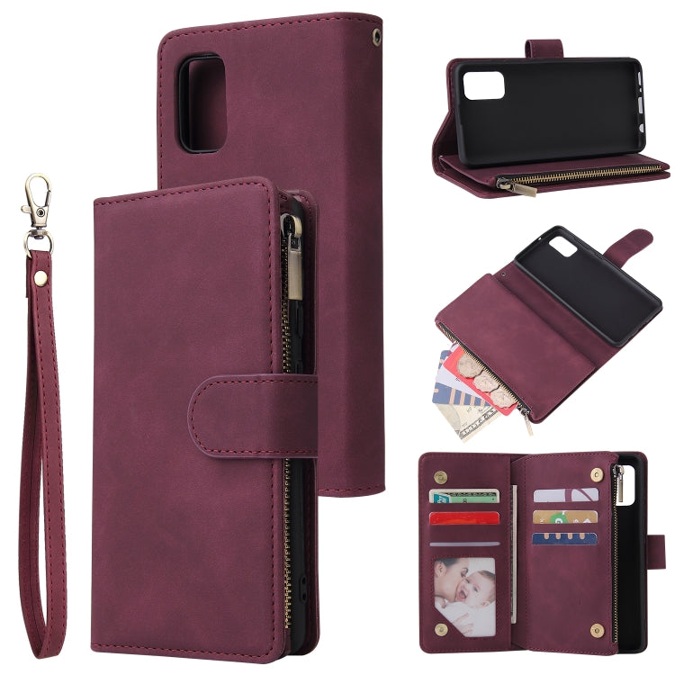 Multifunctional Horizontal Flip Leather Case, with Card Slot & Holder & Zipper Wallet & Photo Frame, For Samsung Galaxy A21, For Samsung Galaxy A41, For Samsung Galaxy A70S, For Samsung Galaxy Note10 Lite
