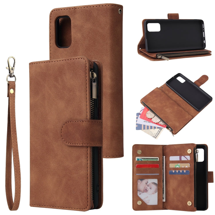Multifunctional Horizontal Flip Leather Case, with Card Slot & Holder & Zipper Wallet & Photo Frame, For Samsung Galaxy A21, For Samsung Galaxy A41, For Samsung Galaxy A70S, For Samsung Galaxy Note10 Lite