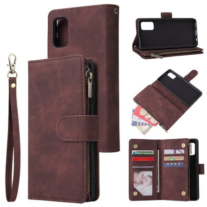 Multifunctional Horizontal Flip Leather Case, with Card Slot & Holder & Zipper Wallet & Photo Frame, For Samsung Galaxy A21, For Samsung Galaxy A41, For Samsung Galaxy A70S, For Samsung Galaxy Note10 Lite