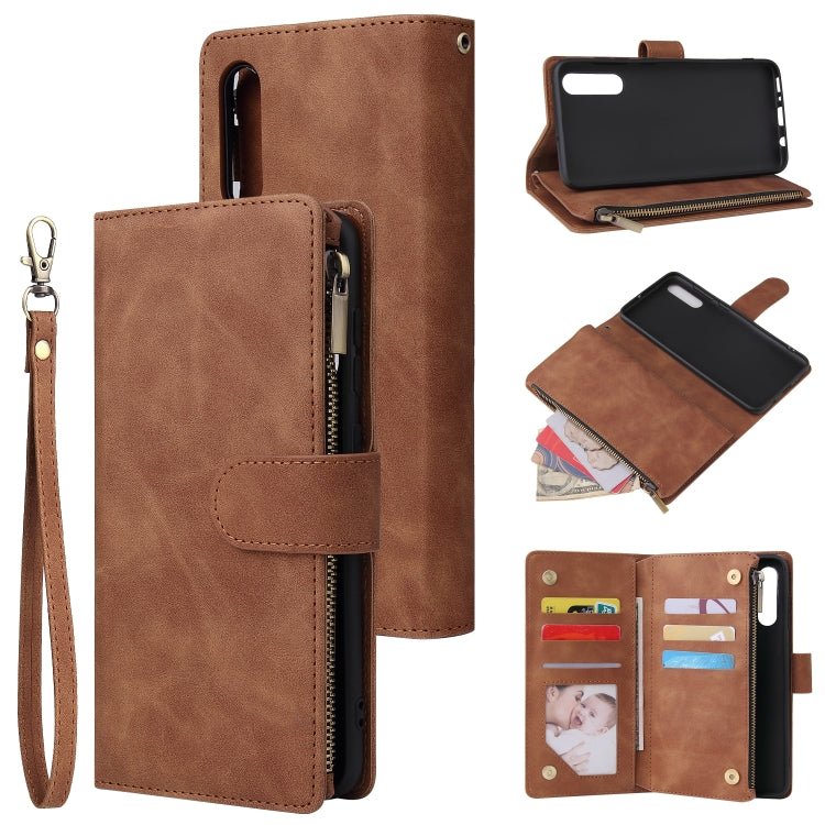 Multifunctional Horizontal Flip Leather Case, with Card Slot & Holder & Zipper Wallet & Photo Frame, For Samsung Galaxy A21, For Samsung Galaxy A41, For Samsung Galaxy A70S, For Samsung Galaxy Note10 Lite