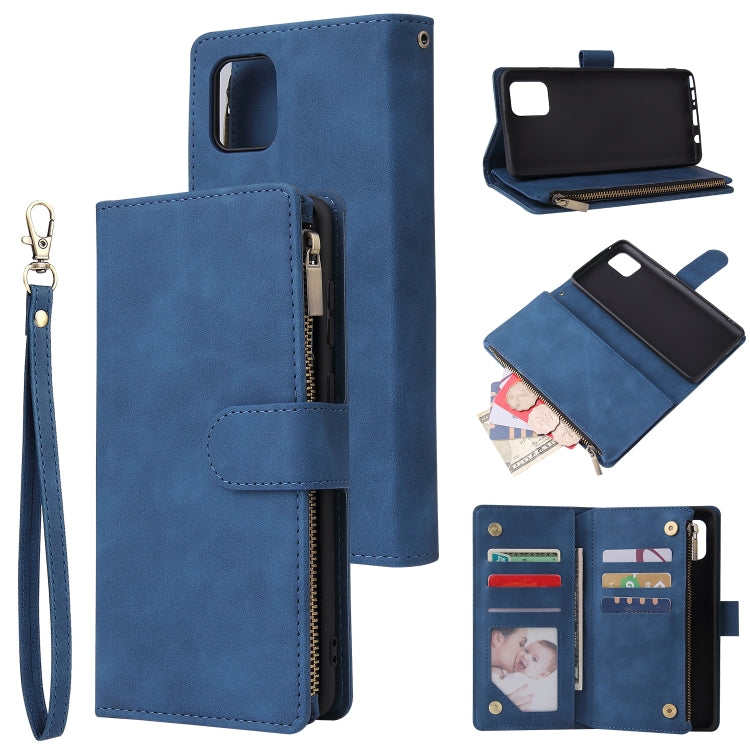 Multifunctional Horizontal Flip Leather Case, with Card Slot & Holder & Zipper Wallet & Photo Frame, For Samsung Galaxy A21, For Samsung Galaxy A41, For Samsung Galaxy A70S, For Samsung Galaxy Note10 Lite