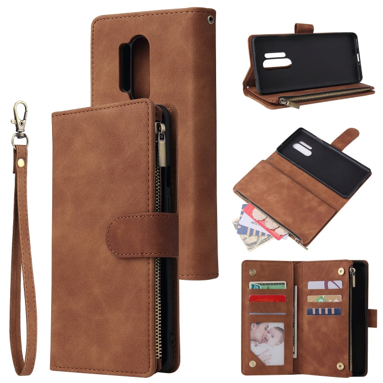 Multifunctional Horizontal Flip Leather Case, with Card Slot & Holder & Zipper Wallet & Photo Frame, For OnePlus 8, For OnePlus 8 Pro, For Huawei P40, For Huawei P40 Pro, For Huawei P40 Lite