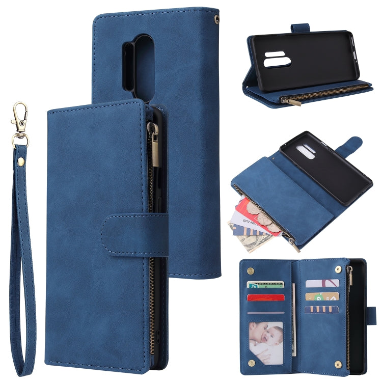 Multifunctional Horizontal Flip Leather Case, with Card Slot & Holder & Zipper Wallet & Photo Frame, For OnePlus 8, For OnePlus 8 Pro, For Huawei P40, For Huawei P40 Pro, For Huawei P40 Lite
