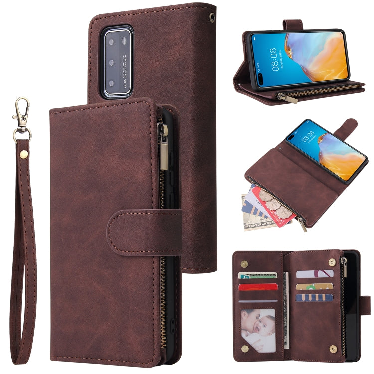 Multifunctional Horizontal Flip Leather Case, with Card Slot & Holder & Zipper Wallet & Photo Frame, For OnePlus 8, For OnePlus 8 Pro, For Huawei P40, For Huawei P40 Pro, For Huawei P40 Lite