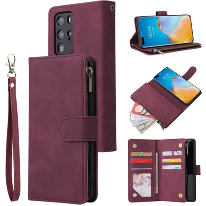 Multifunctional Horizontal Flip Leather Case, with Card Slot & Holder & Zipper Wallet & Photo Frame, For OnePlus 8, For OnePlus 8 Pro, For Huawei P40, For Huawei P40 Pro, For Huawei P40 Lite