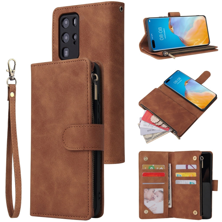 Multifunctional Horizontal Flip Leather Case, with Card Slot & Holder & Zipper Wallet & Photo Frame, For OnePlus 8, For OnePlus 8 Pro, For Huawei P40, For Huawei P40 Pro, For Huawei P40 Lite