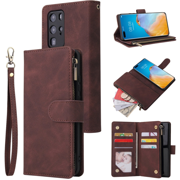 Multifunctional Horizontal Flip Leather Case, with Card Slot & Holder & Zipper Wallet & Photo Frame, For OnePlus 8, For OnePlus 8 Pro, For Huawei P40, For Huawei P40 Pro, For Huawei P40 Lite