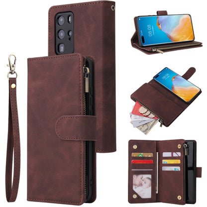 Multifunctional Horizontal Flip Leather Case, with Card Slot & Holder & Zipper Wallet & Photo Frame, For OnePlus 8, For OnePlus 8 Pro, For Huawei P40, For Huawei P40 Pro, For Huawei P40 Lite