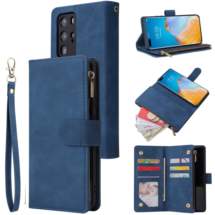 Multifunctional Horizontal Flip Leather Case, with Card Slot & Holder & Zipper Wallet & Photo Frame, For OnePlus 8, For OnePlus 8 Pro, For Huawei P40, For Huawei P40 Pro, For Huawei P40 Lite