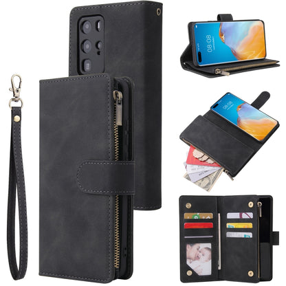 Multifunctional Horizontal Flip Leather Case, with Card Slot & Holder & Zipper Wallet & Photo Frame, For OnePlus 8, For OnePlus 8 Pro, For Huawei P40, For Huawei P40 Pro, For Huawei P40 Lite