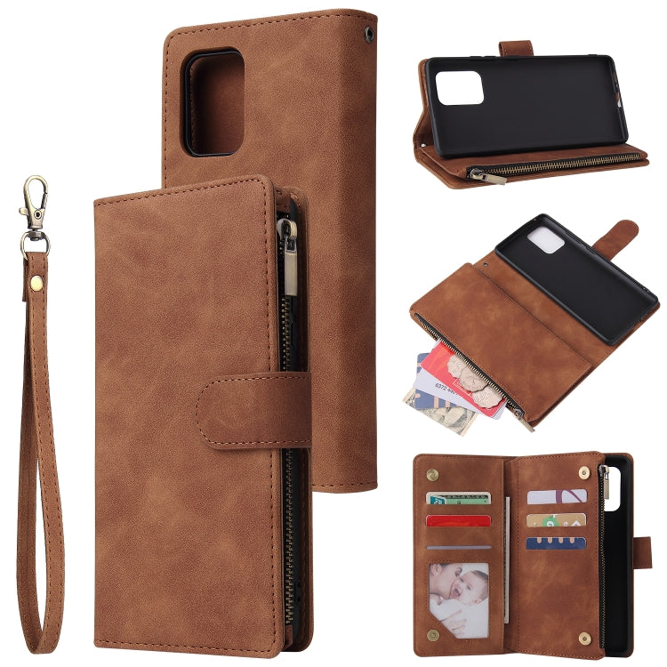 Multifunctional Horizontal Flip Leather Case, with Card Slot & Holder & Zipper Wallet & Photo Frame, For Samsung Galaxy S10 Lite, For Samsung Galaxy S20+, For Galaxy S20+, For Samsung Galaxy S20 Ultra, For Galaxy S20 Ultra, For Samsung Galaxy S20      ...