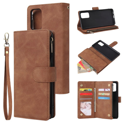 Multifunctional Horizontal Flip Leather Case, with Card Slot & Holder & Zipper Wallet & Photo Frame, For Samsung Galaxy S10 Lite, For Samsung Galaxy S20+, For Galaxy S20+, For Samsung Galaxy S20 Ultra, For Galaxy S20 Ultra, For Samsung Galaxy S20      ...