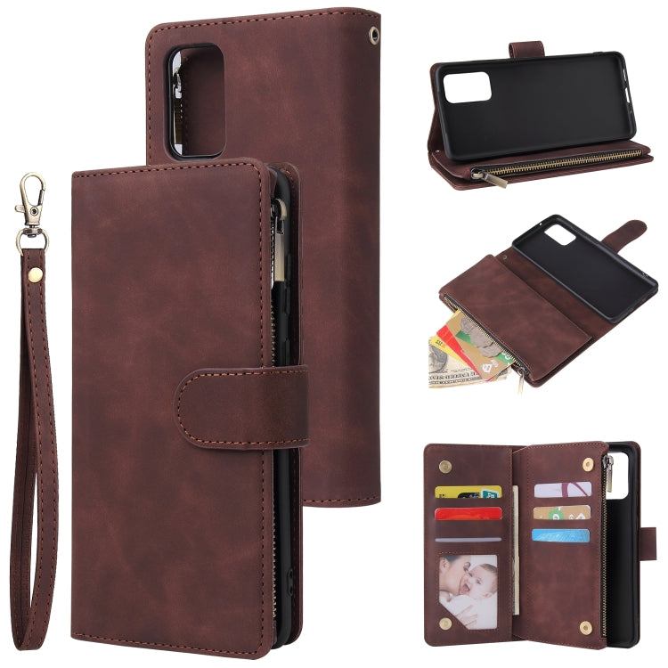 Multifunctional Horizontal Flip Leather Case, with Card Slot & Holder & Zipper Wallet & Photo Frame, For Samsung Galaxy S10 Lite, For Samsung Galaxy S20+, For Galaxy S20+, For Samsung Galaxy S20 Ultra, For Galaxy S20 Ultra, For Samsung Galaxy S20      ...