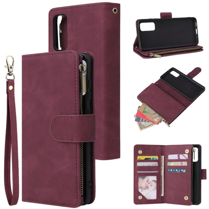Multifunctional Horizontal Flip Leather Case, with Card Slot & Holder & Zipper Wallet & Photo Frame, For Samsung Galaxy S10 Lite, For Samsung Galaxy S20+, For Galaxy S20+, For Samsung Galaxy S20 Ultra, For Galaxy S20 Ultra, For Samsung Galaxy S20      ...