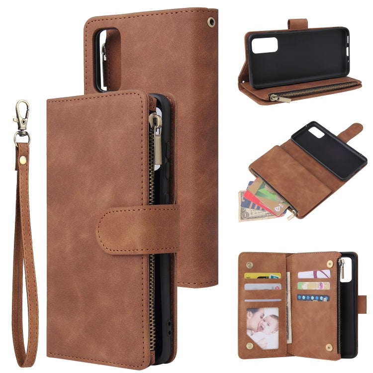 Multifunctional Horizontal Flip Leather Case, with Card Slot & Holder & Zipper Wallet & Photo Frame, For Samsung Galaxy S10 Lite, For Samsung Galaxy S20+, For Galaxy S20+, For Samsung Galaxy S20 Ultra, For Galaxy S20 Ultra, For Samsung Galaxy S20      ...