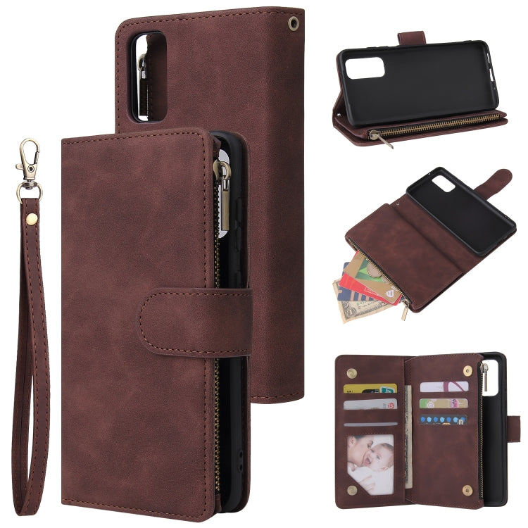 Multifunctional Horizontal Flip Leather Case, with Card Slot & Holder & Zipper Wallet & Photo Frame, For Samsung Galaxy S10 Lite, For Samsung Galaxy S20+, For Galaxy S20+, For Samsung Galaxy S20 Ultra, For Galaxy S20 Ultra, For Samsung Galaxy S20      ...