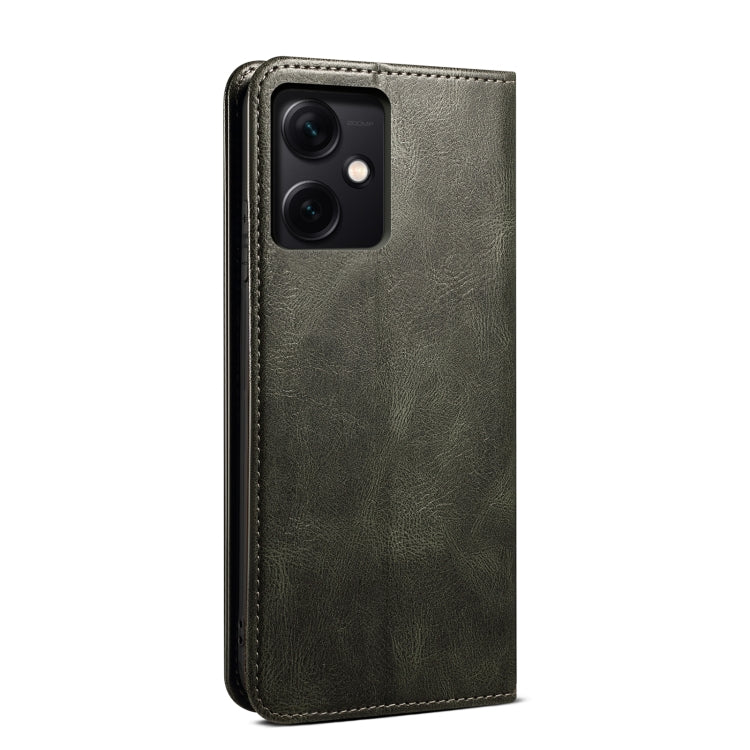 Oil Wax Crazy Horse Texture Leather Phone Case, For Xiaomi Redmi Note 12 China, For Xiaomi Redmi Note 12 Pro 5G China, For Xiaomi Redmi Note 12 Pro+ China