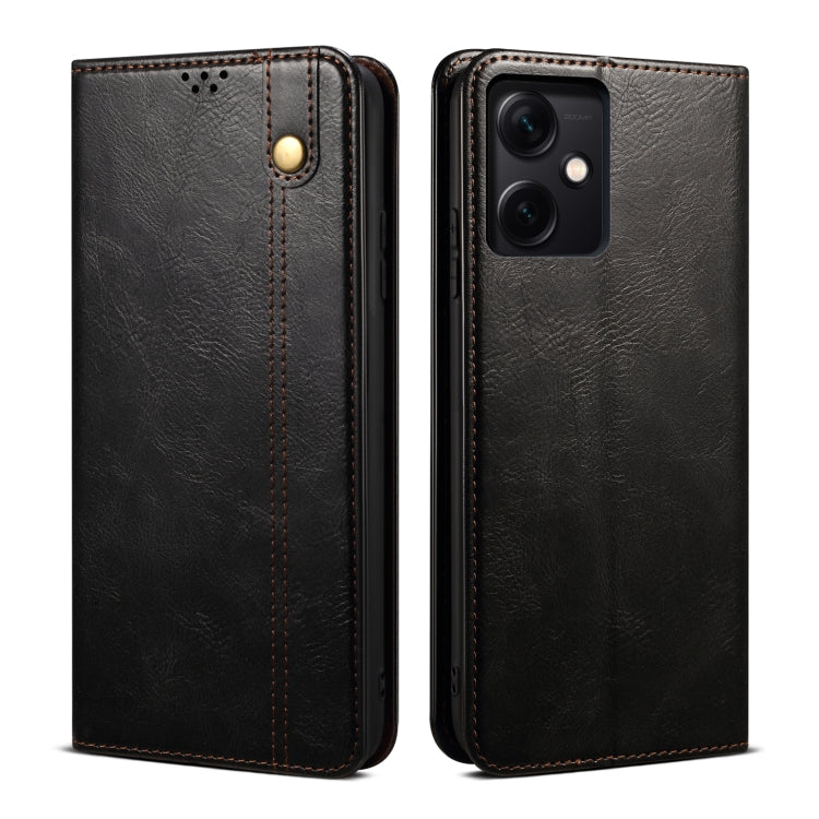 Oil Wax Crazy Horse Texture Leather Phone Case, For Xiaomi Redmi Note 12 China, For Xiaomi Redmi Note 12 Pro 5G China, For Xiaomi Redmi Note 12 Pro+ China