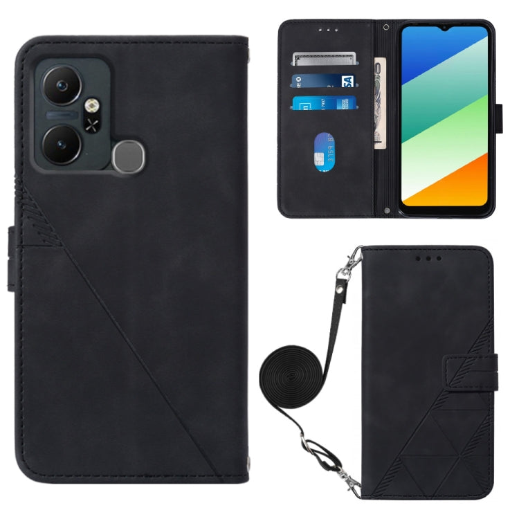 Crossbody 3D Embossed Flip Leather Phone Case, For Infinix Smart 6 Plus X6823, For Motorola Moto E22 4G / E22i 4G, For Motorola Moto Edge 30 Pro / Edge+ 2022, For Nokia C2 2ND Edition