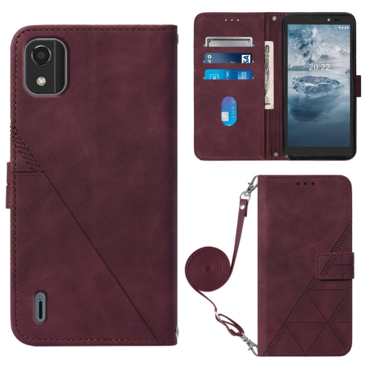 Crossbody 3D Embossed Flip Leather Phone Case, For Infinix Smart 6 Plus X6823, For Motorola Moto E22 4G / E22i 4G, For Motorola Moto Edge 30 Pro / Edge+ 2022, For Nokia C2 2ND Edition