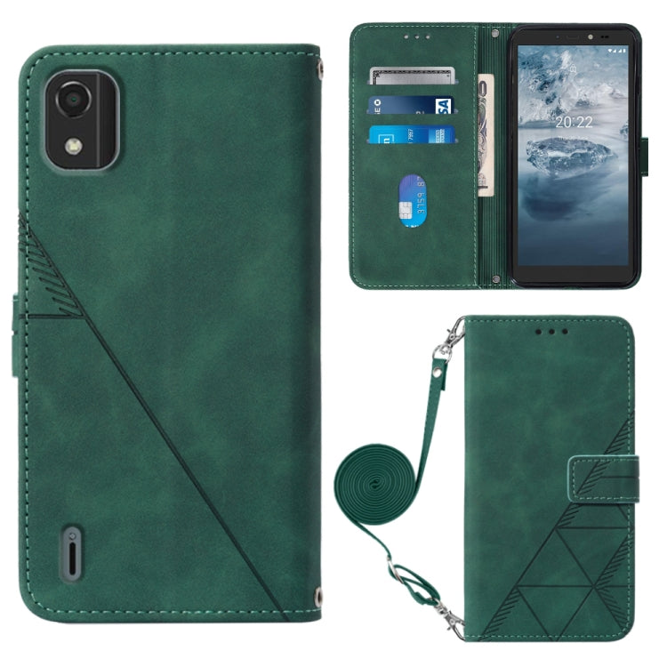 Crossbody 3D Embossed Flip Leather Phone Case, For Infinix Smart 6 Plus X6823, For Motorola Moto E22 4G / E22i 4G, For Motorola Moto Edge 30 Pro / Edge+ 2022, For Nokia C2 2ND Edition