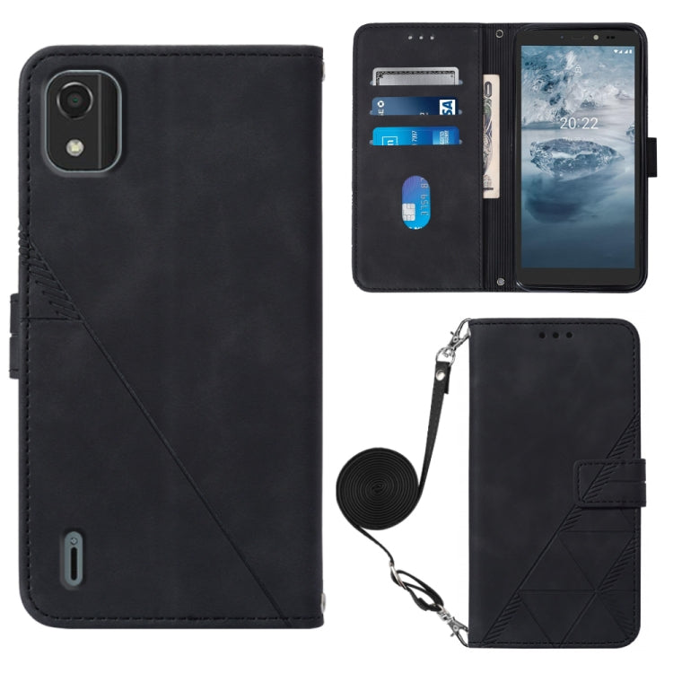 Crossbody 3D Embossed Flip Leather Phone Case, For Infinix Smart 6 Plus X6823, For Motorola Moto E22 4G / E22i 4G, For Motorola Moto Edge 30 Pro / Edge+ 2022, For Nokia C2 2ND Edition