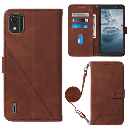 Crossbody 3D Embossed Flip Leather Phone Case, For Infinix Smart 6 Plus X6823, For Motorola Moto E22 4G / E22i 4G, For Motorola Moto Edge 30 Pro / Edge+ 2022, For Nokia C2 2ND Edition