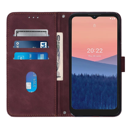 Crossbody 3D Embossed Flip Leather Phone Case, For Nokia C21, For Nokia C21 Plus, For Nokia C100, For Nokia C200