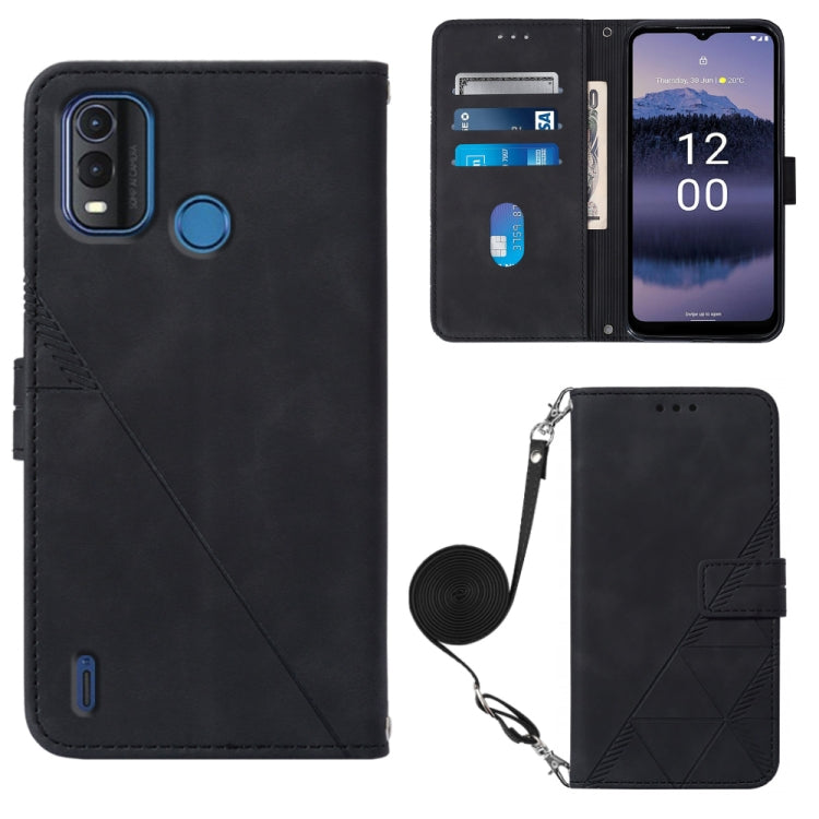 Crossbody 3D Embossed Flip Leather Phone Case, For Nokia G11 Plus, For Nokia G60 5G, For Nokia G100, For Nokia G400