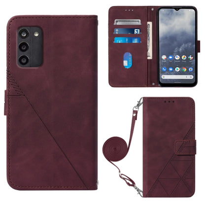 Crossbody 3D Embossed Flip Leather Phone Case, For Nokia G11 Plus, For Nokia G60 5G, For Nokia G100, For Nokia G400