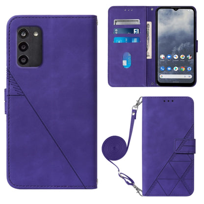 Crossbody 3D Embossed Flip Leather Phone Case, For Nokia G11 Plus, For Nokia G60 5G, For Nokia G100, For Nokia G400