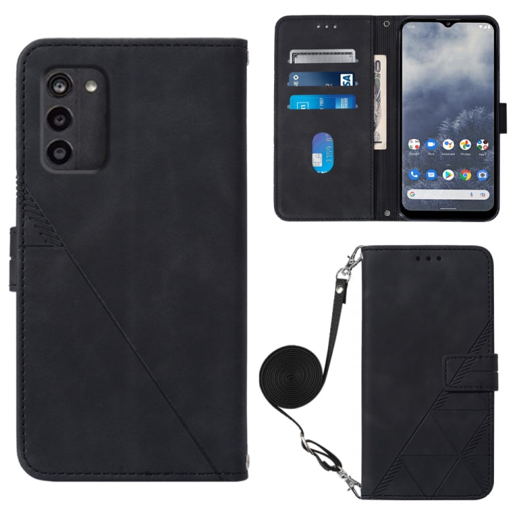 Crossbody 3D Embossed Flip Leather Phone Case, For Nokia G11 Plus, For Nokia G60 5G, For Nokia G100, For Nokia G400