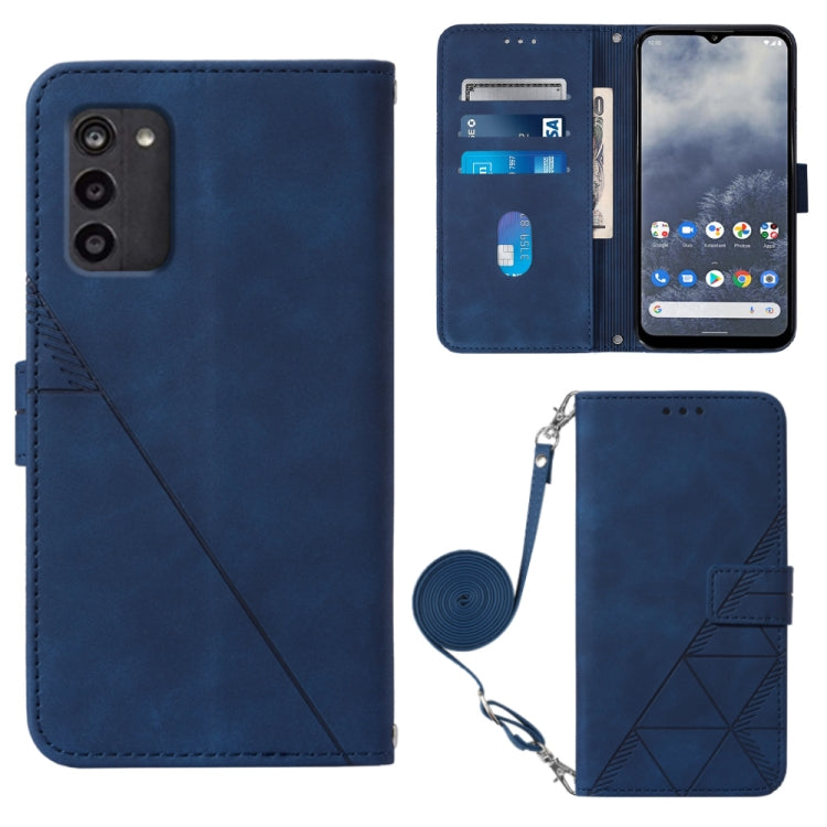 Crossbody 3D Embossed Flip Leather Phone Case, For Nokia G11 Plus, For Nokia G60 5G, For Nokia G100, For Nokia G400