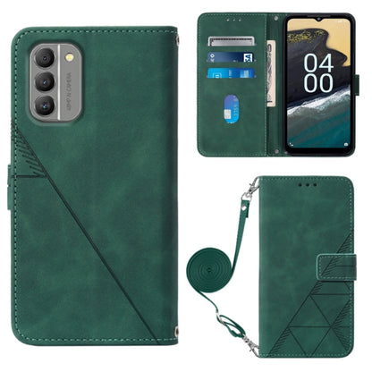 Crossbody 3D Embossed Flip Leather Phone Case, For Nokia G11 Plus, For Nokia G60 5G, For Nokia G100, For Nokia G400