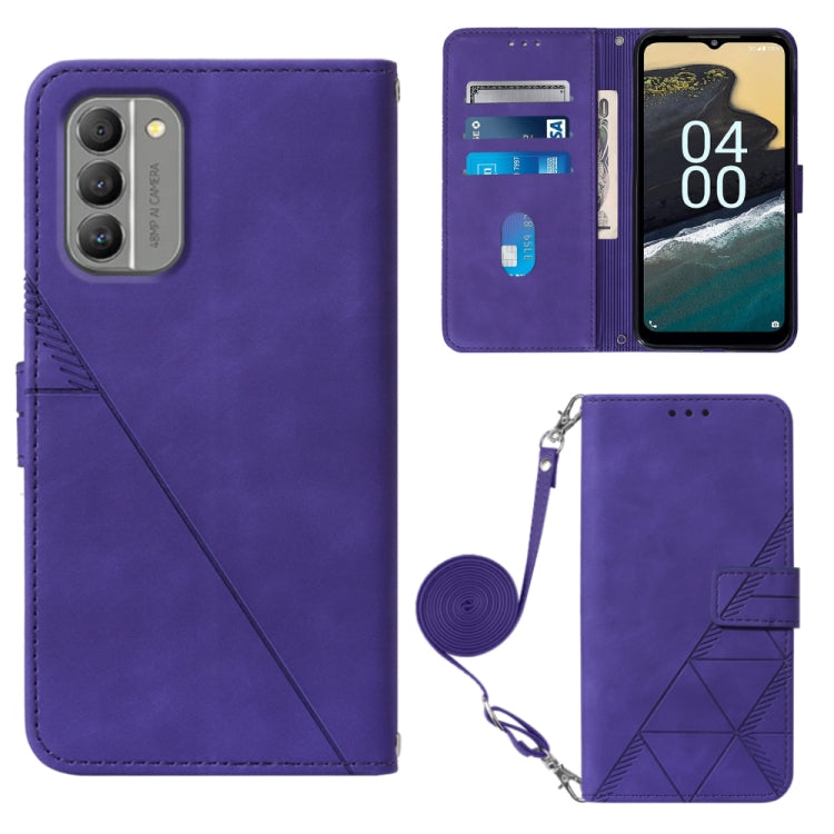 Crossbody 3D Embossed Flip Leather Phone Case, For Nokia G11 Plus, For Nokia G60 5G, For Nokia G100, For Nokia G400