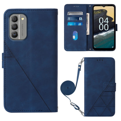 Crossbody 3D Embossed Flip Leather Phone Case, For Nokia G11 Plus, For Nokia G60 5G, For Nokia G100, For Nokia G400