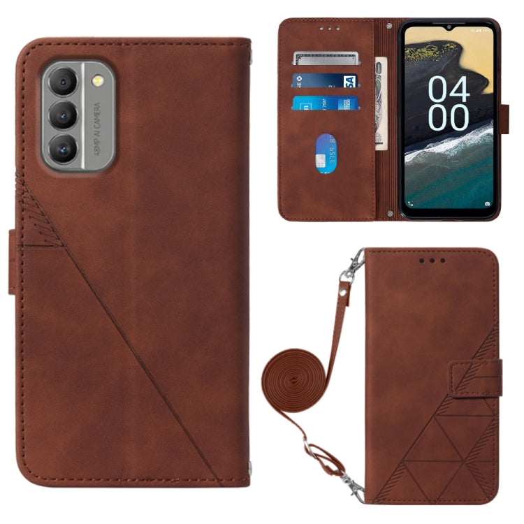 Crossbody 3D Embossed Flip Leather Phone Case, For Nokia G11 Plus, For Nokia G60 5G, For Nokia G100, For Nokia G400