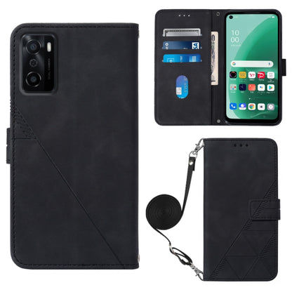 Crossbody 3D Embossed Flip Leather Phone Case, For OPPO A17 4G, For OPPO A55S 5G CPH2309 JP Edition, For OPPO Reno7 A JP Edition, For Sony Xperia 5 IV