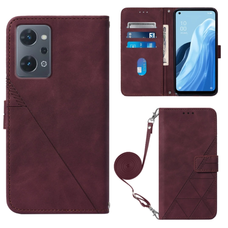 Crossbody 3D Embossed Flip Leather Phone Case, For OPPO A17 4G, For OPPO A55S 5G CPH2309 JP Edition, For OPPO Reno7 A JP Edition, For Sony Xperia 5 IV