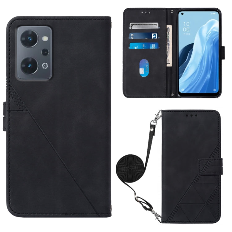 Crossbody 3D Embossed Flip Leather Phone Case, For OPPO A17 4G, For OPPO A55S 5G CPH2309 JP Edition, For OPPO Reno7 A JP Edition, For Sony Xperia 5 IV