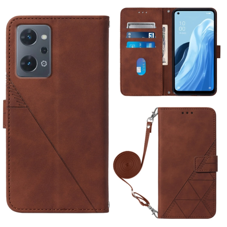 Crossbody 3D Embossed Flip Leather Phone Case, For OPPO A17 4G, For OPPO A55S 5G CPH2309 JP Edition, For OPPO Reno7 A JP Edition, For Sony Xperia 5 IV