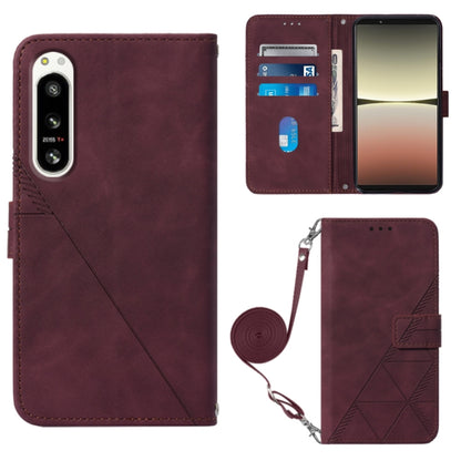 Crossbody 3D Embossed Flip Leather Phone Case, For OPPO A17 4G, For OPPO A55S 5G CPH2309 JP Edition, For OPPO Reno7 A JP Edition, For Sony Xperia 5 IV
