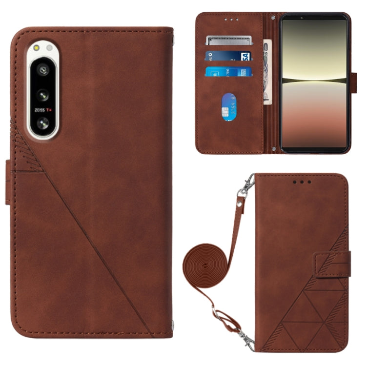 Crossbody 3D Embossed Flip Leather Phone Case, For OPPO A17 4G, For OPPO A55S 5G CPH2309 JP Edition, For OPPO Reno7 A JP Edition, For Sony Xperia 5 IV