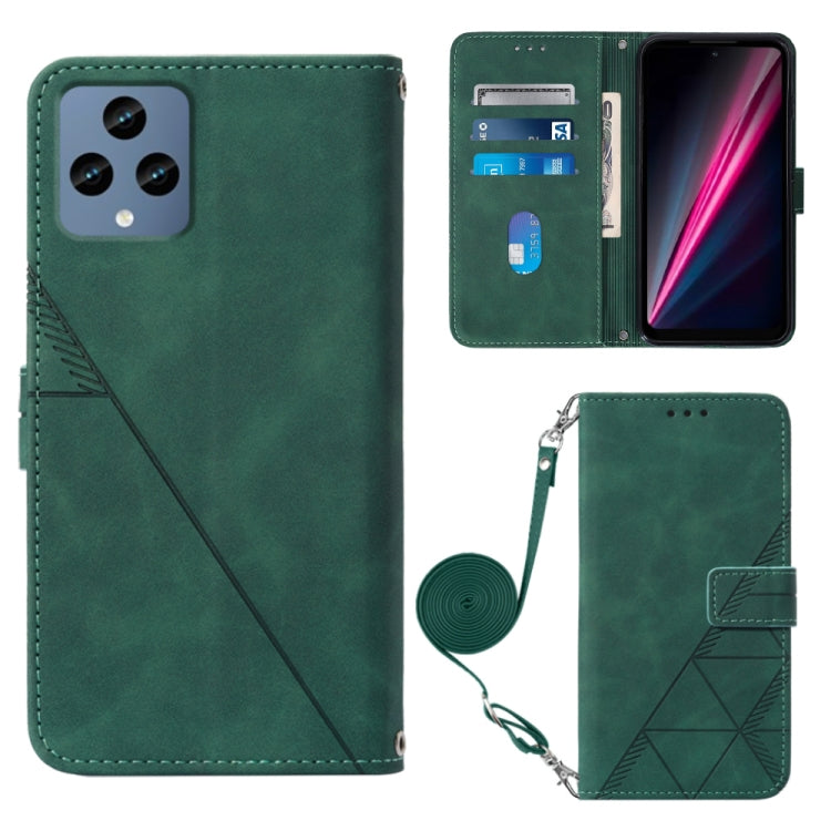 Crossbody 3D Embossed Flip Leather Phone Case, For T-Mobile Revvl 6 5G, For T-Mobile Revvl 6 Pro 5G, For Tone E22, For Samsung Galaxy A14 5G