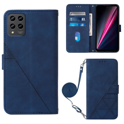 Crossbody 3D Embossed Flip Leather Phone Case, For T-Mobile Revvl 6 5G, For T-Mobile Revvl 6 Pro 5G, For Tone E22, For Samsung Galaxy A14 5G