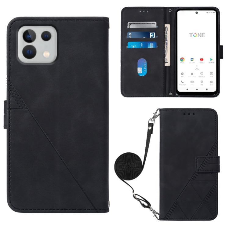Crossbody 3D Embossed Flip Leather Phone Case, For T-Mobile Revvl 6 5G, For T-Mobile Revvl 6 Pro 5G, For Tone E22, For Samsung Galaxy A14 5G