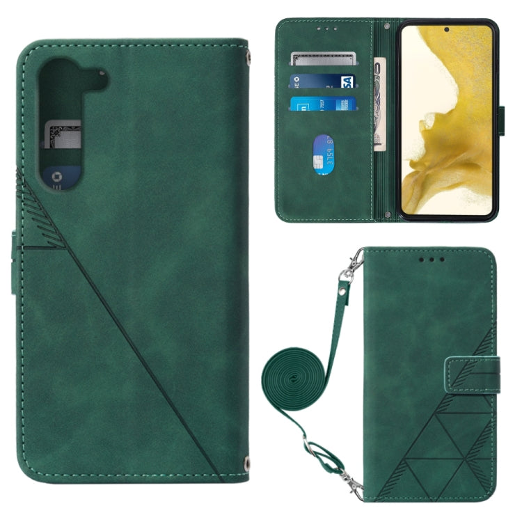 Crossbody 3D Embossed Flip Leather Phone Case, For Samsung Galaxy S23 5G, For Samsung Galaxy S23+ 5G, For Samsung Galaxy S23 Ultra 5G, For Xiaomi Redmi A1