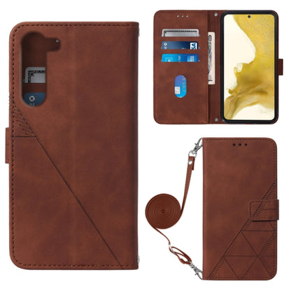 Crossbody 3D Embossed Flip Leather Phone Case, For Samsung Galaxy S23 5G, For Samsung Galaxy S23+ 5G, For Samsung Galaxy S23 Ultra 5G, For Xiaomi Redmi A1